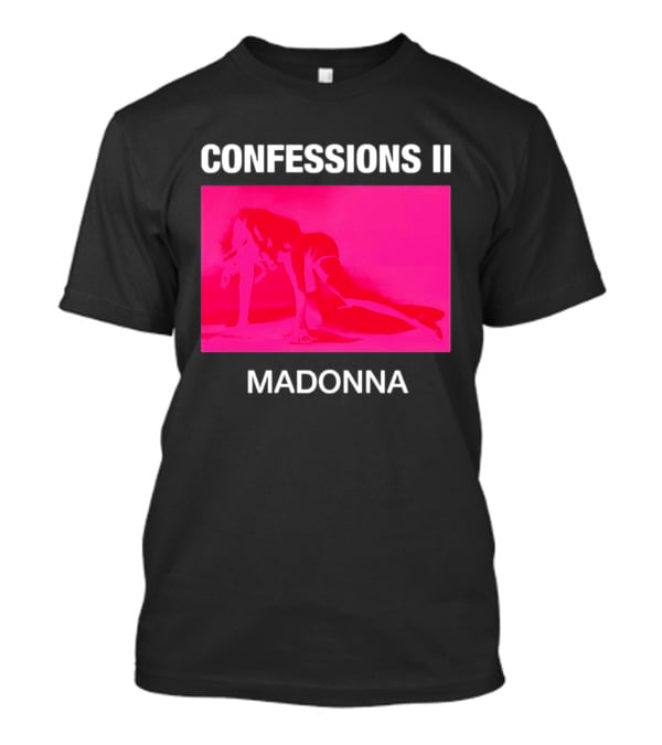 CONFESSIONS II MADONNA Pop Music Album Cover Vibrant Pink Collage T-Shirt