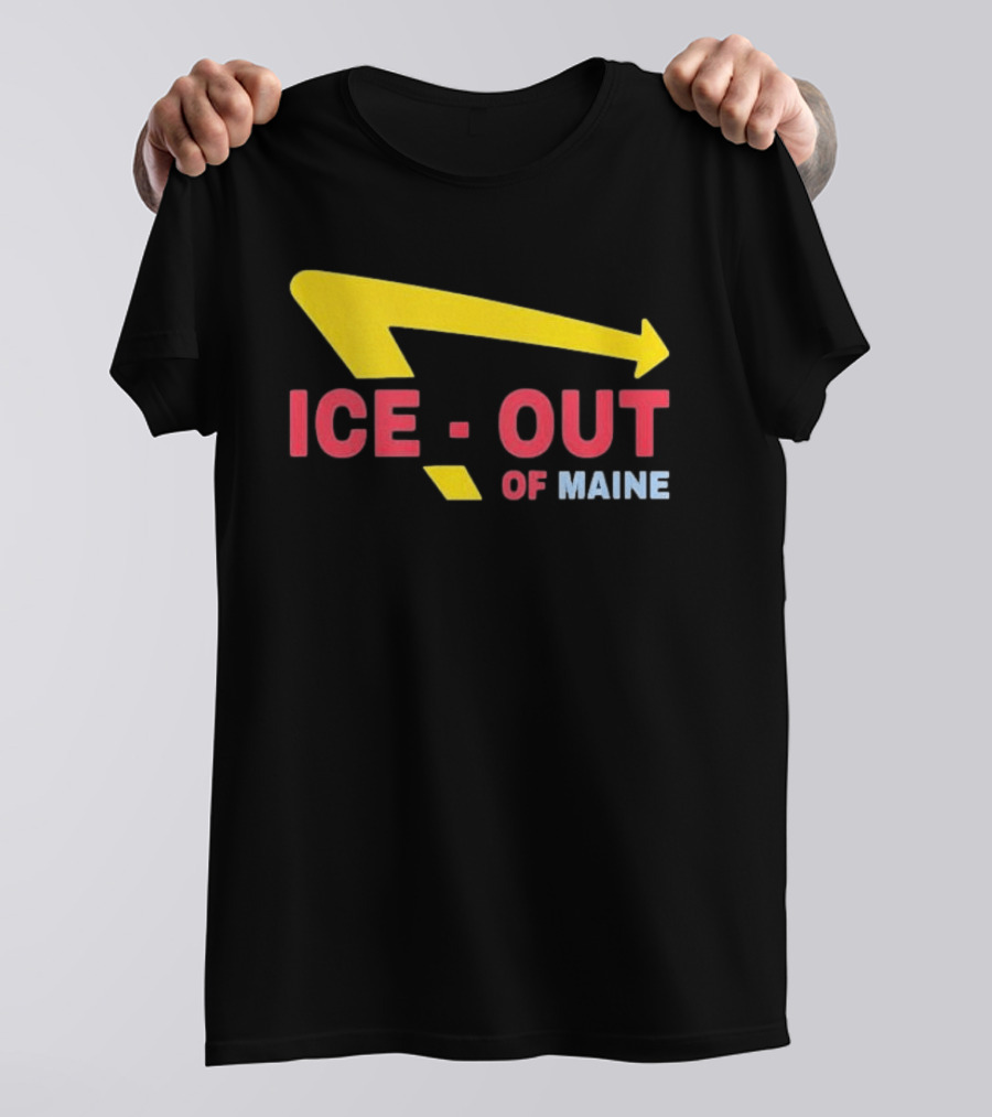 Ice Out Of Maine 2026 Arrow T-Shirt