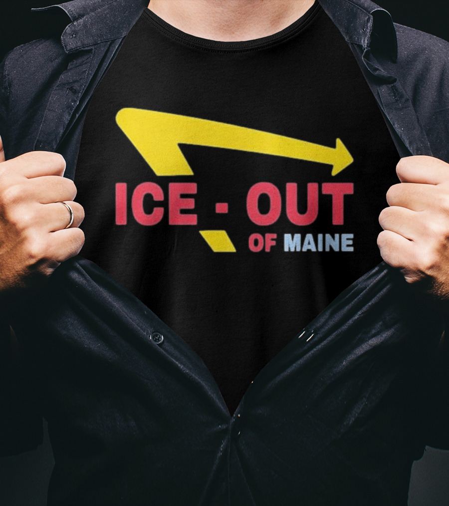 Ice Out Of Maine 2026 Arrow T-Shirt