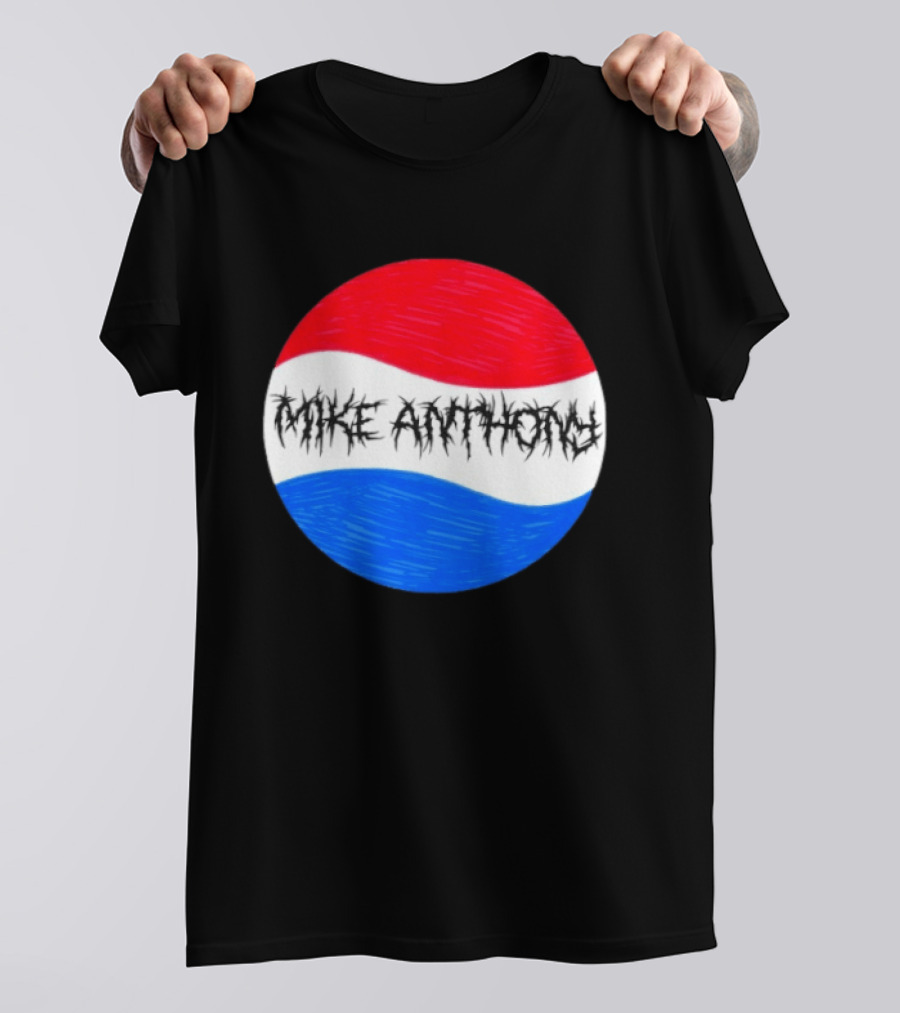 Mike Anthony Pepsi Symbol Bold Text Classic Circle T-Shirt