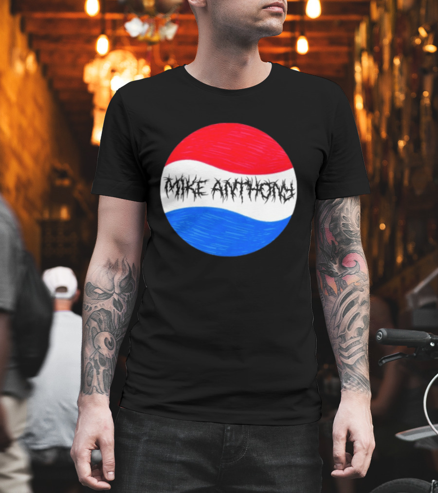 Mike Anthony Pepsi Symbol Bold Text Classic Circle T-Shirt