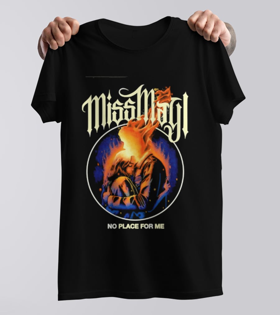 Miss May I No Place For Me Metalcore Band Fiery Circle T-Shirt