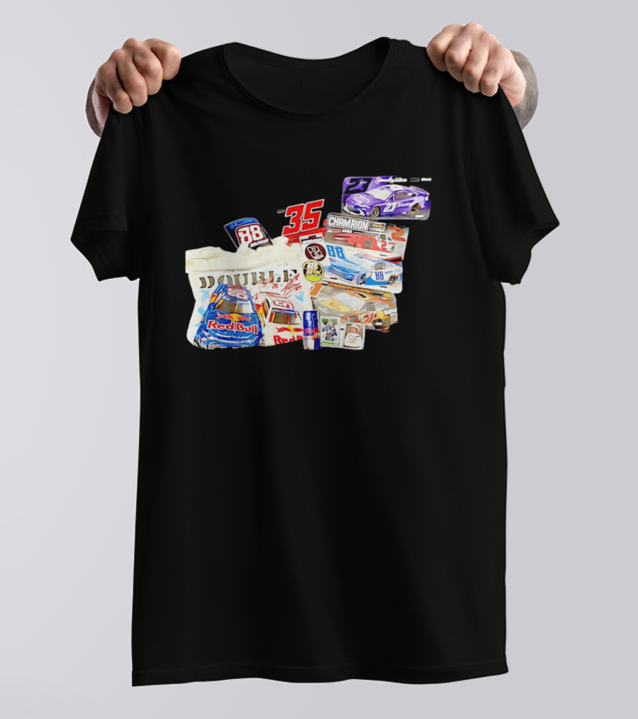 NASCAR Bubba Wallace Red Bull Racing 88 Double Champion 35 Collection T-Shirt
