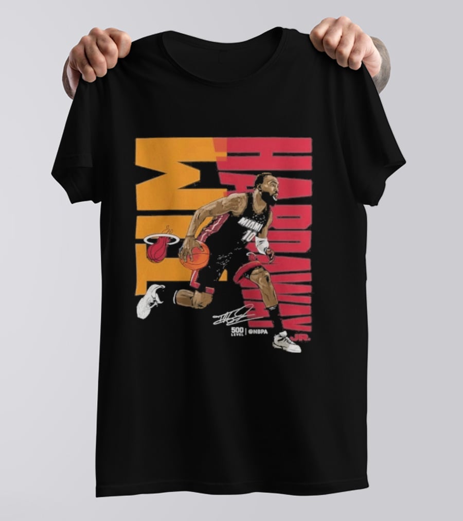 2026 NBA Tim Hardaway Jr Miami Heat Basketball Player Action T-Shirt