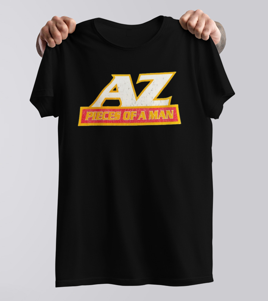 AZ Pieces Of A Man Distressed Hip Hop 90s Rap T-Shirt