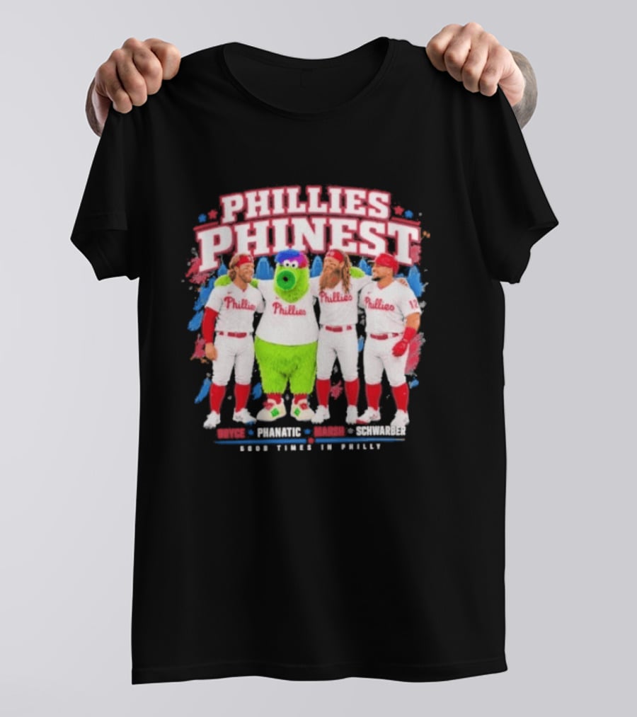 Bryce Harper The Phanatic Brandon Marsh Kyle Schwarber Phillies Phinest T-Shirt