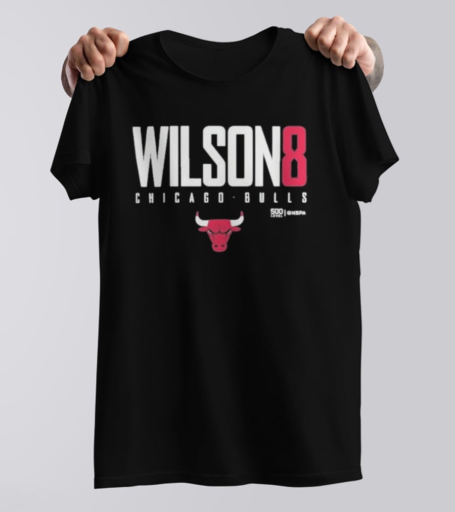 Chicago Bulls Wilson 8 Bulls Icon 500 Levels T-Shirt