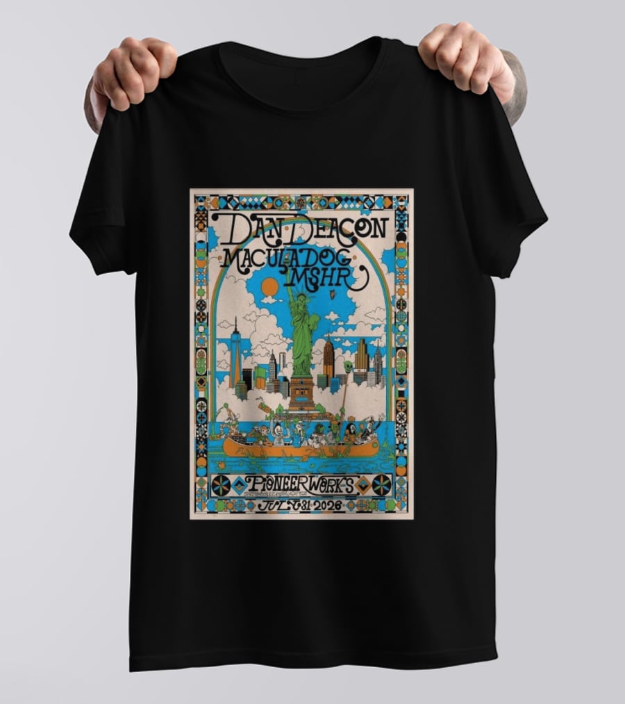Dan Deacon Macula Dog MSHR Pioneer Works July 31 2026 New York City T-Shirt