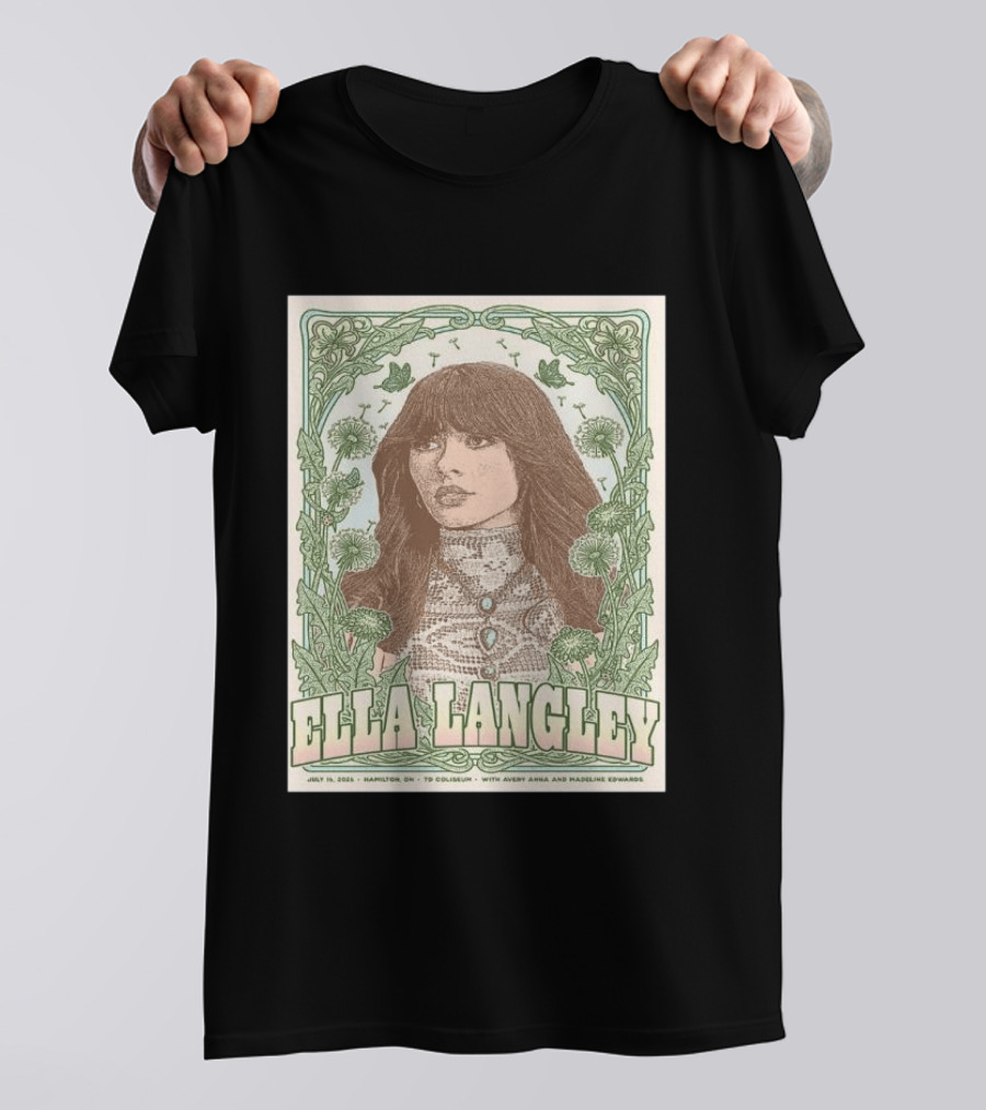 Ella Langley July 16 2026 Hamilton TD Coliseum With Avery Anna Madeline Edwards T-Shirt