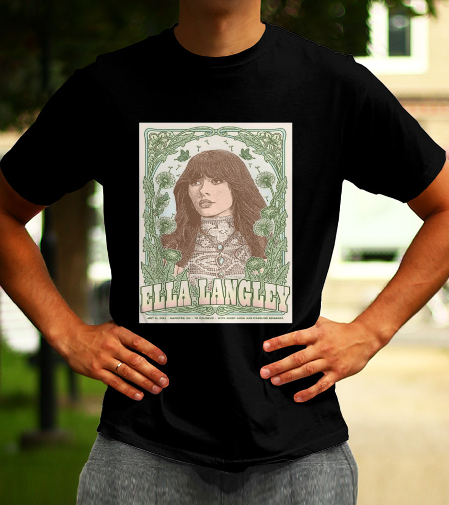 Ella Langley July 16 2026 Hamilton TD Coliseum With Avery Anna Madeline Edwards T-Shirt