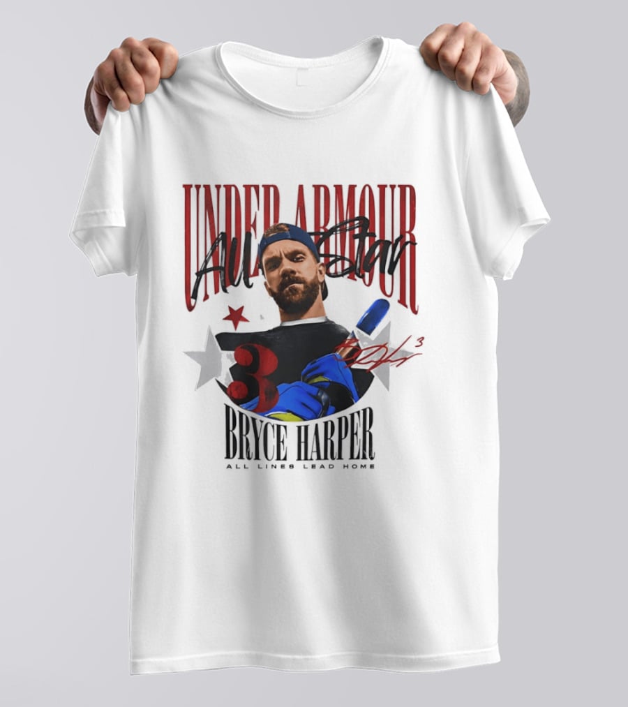 Under Armour All Star Bryce Harper All Lines Lead Home T-Shirt