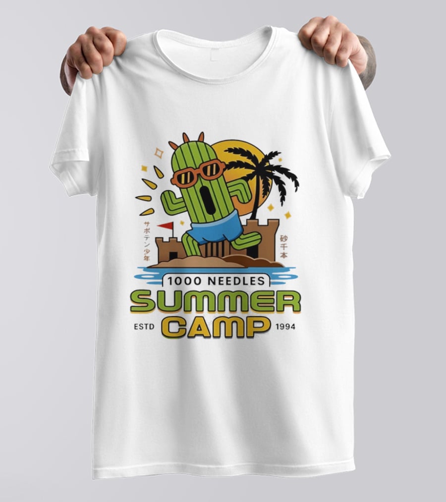 Happy Cactus 1000 Needles Summer Camp Beach ESTD 1994 T-Shirt