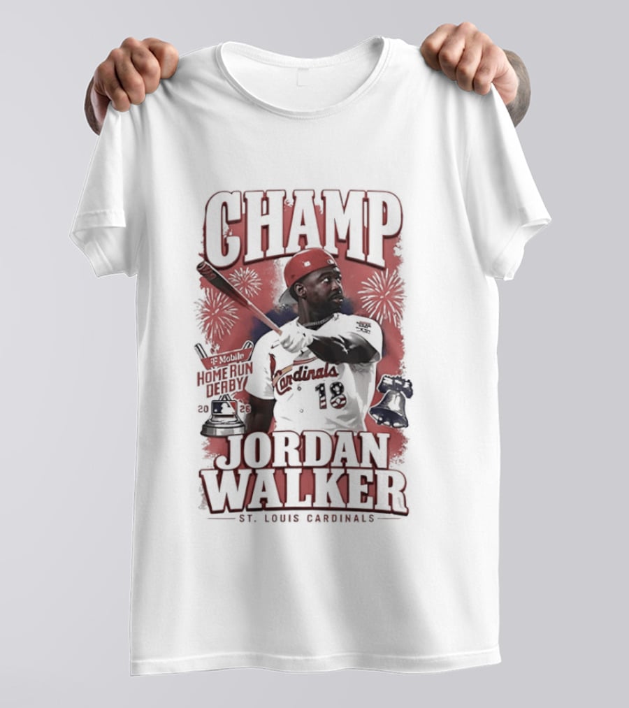 Jordan Walker St Louis Cardinals Mobile Home Run Derby Champ 2026 T-Shirt
