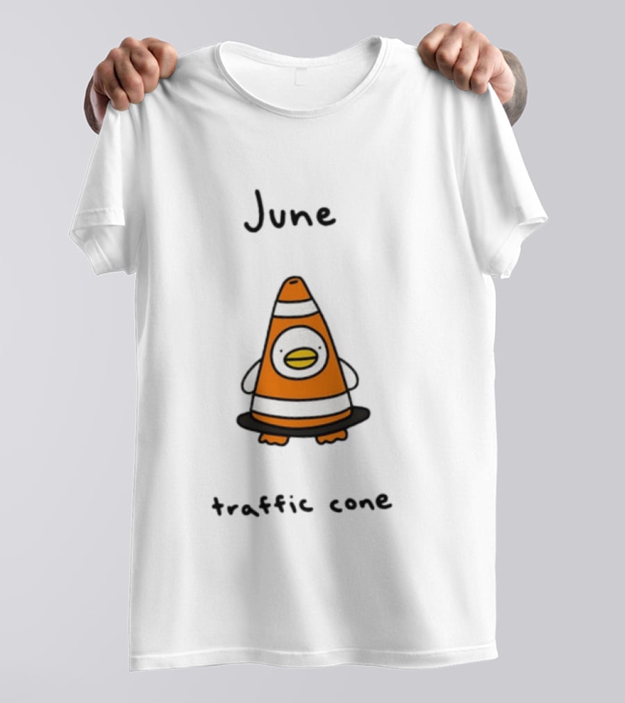 June Traffic Cone Duck Animal T-Shirt