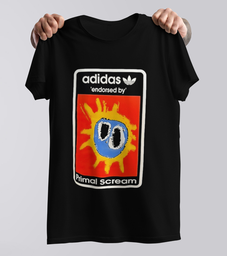 Adidas Primal Scream Endorsed Iconic Collaboration T-Shirt