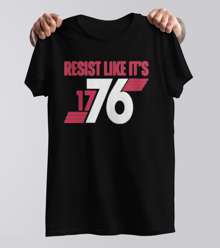 Resist Like It's 1776 Bold Vintage Red And White T-Shirt