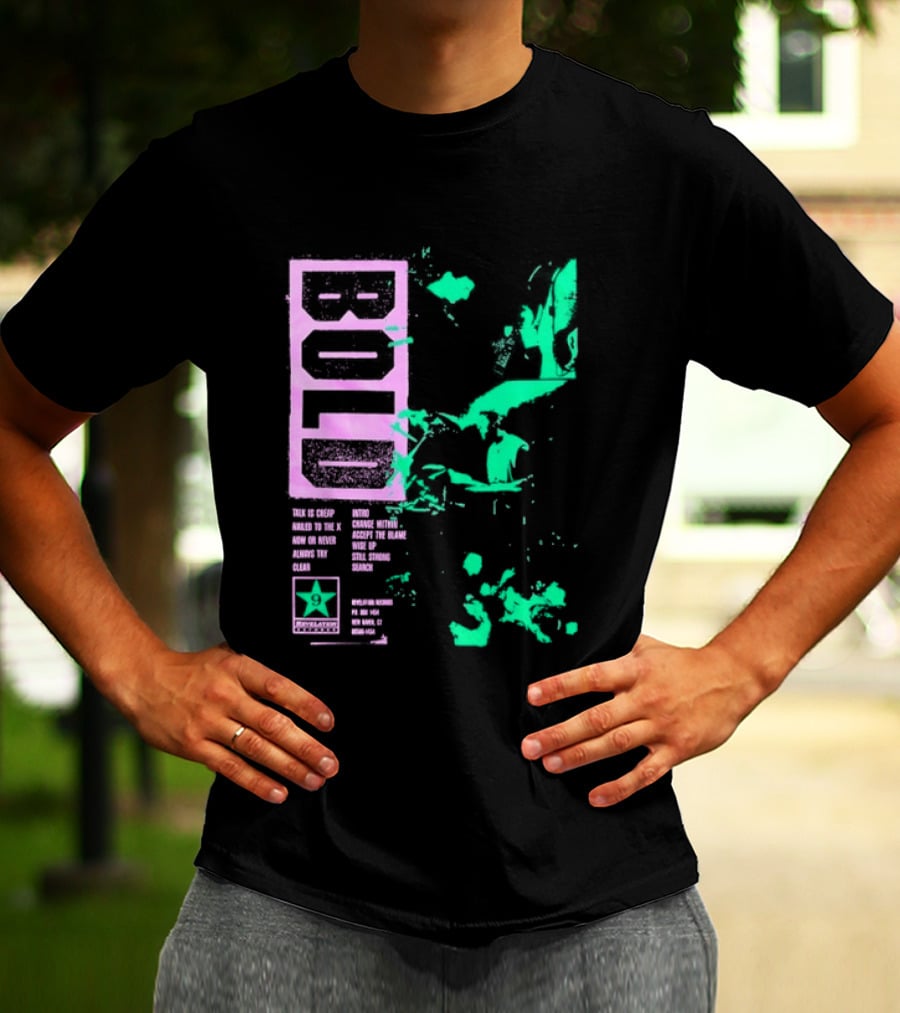 Revelation Records Talk Is Cheap Nailed To The X Positive Scene Unity Hardcore Punk T-Shirt