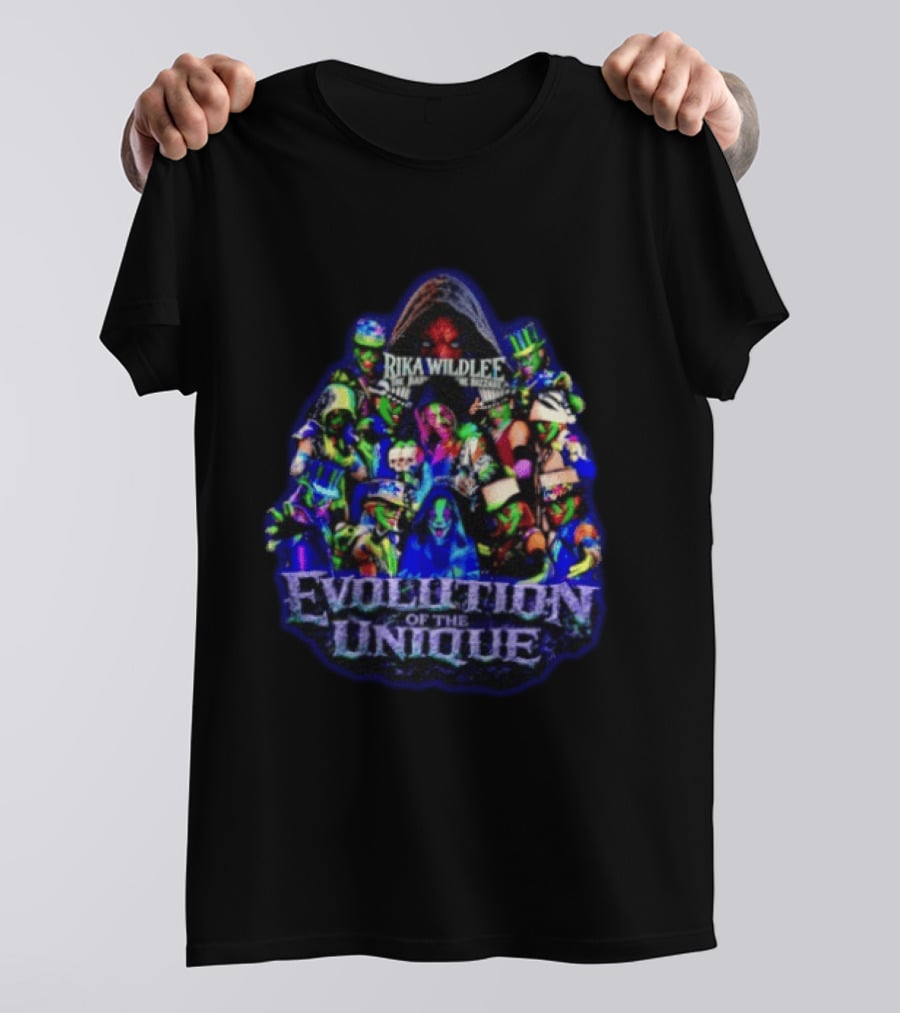 Rika Wildlee Evolution Of The Unique Clown Collage T-Shirt