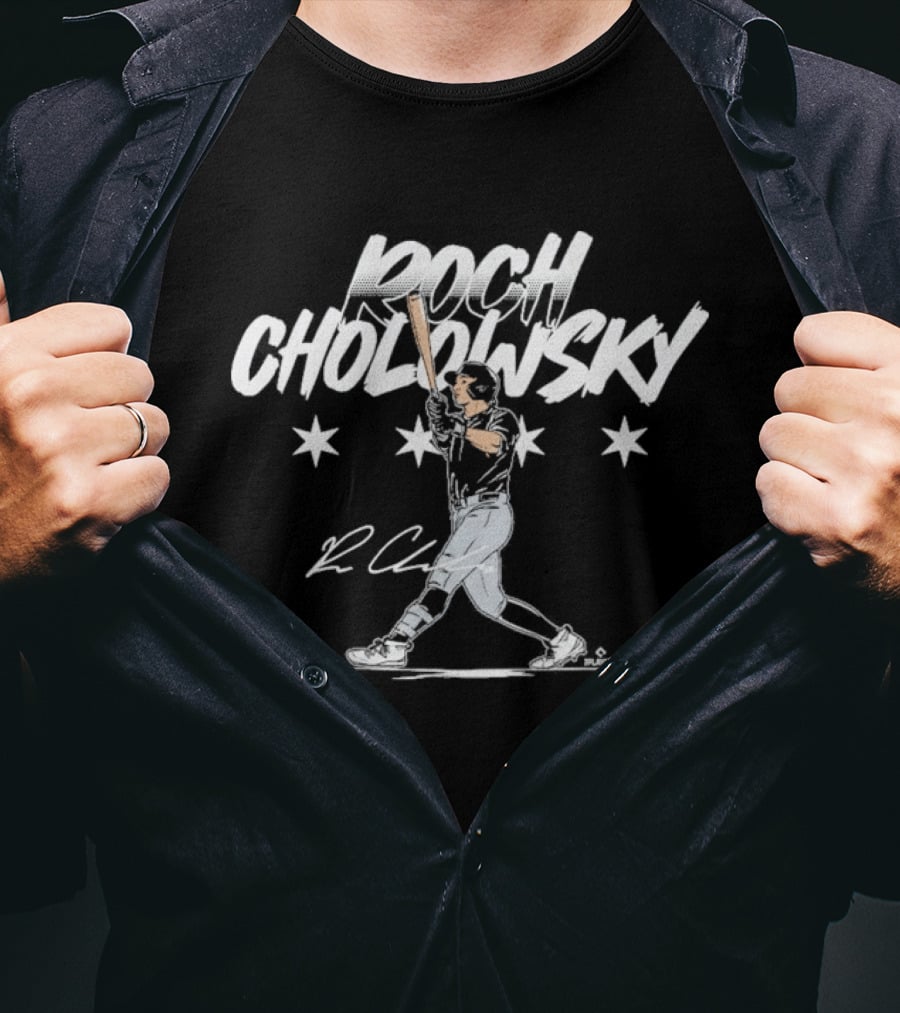 Roch Cholowsky Slugger Signature Swing With Stars And Signature T-Shirt