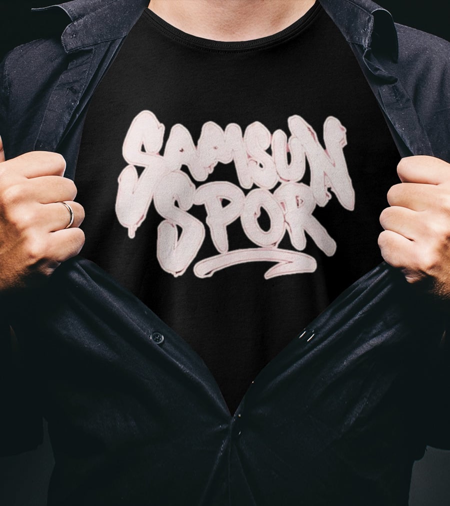 Samsun Spor Yeni Oversize Yıkamalı T-Shirt