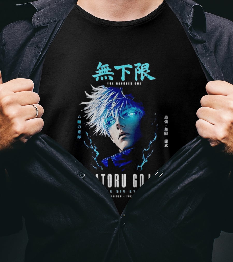 Satoru Gojo The Six Eyes Jujutsu Kaisen The Honored One T-Shirt