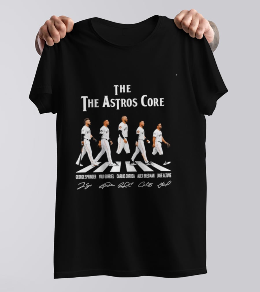 The Astros Core George Springer Carlos Correa Alex Bregman Jose Altuve Yuli Gurriel Abbey Road T-Shirt