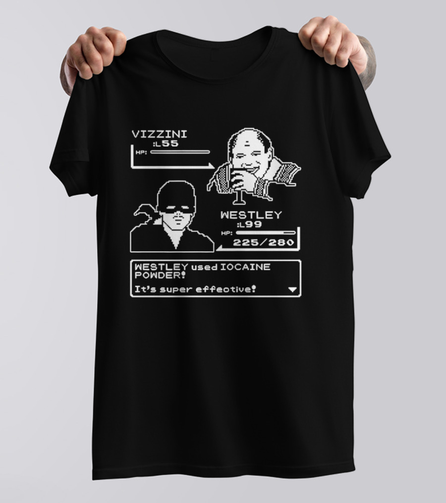 Vizzini Versus Westley Iocaine Powder Battle It's Super Effective T-Shirt