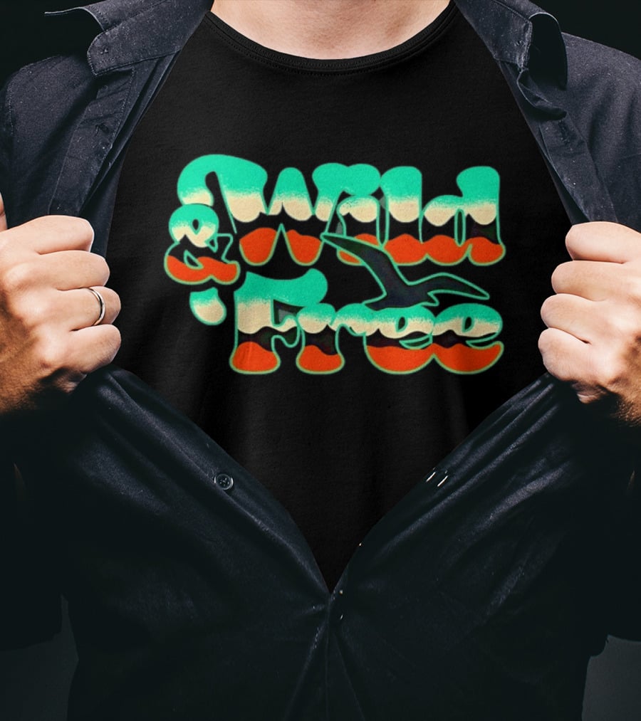 Wild And Free Bird Flight T-Shirt