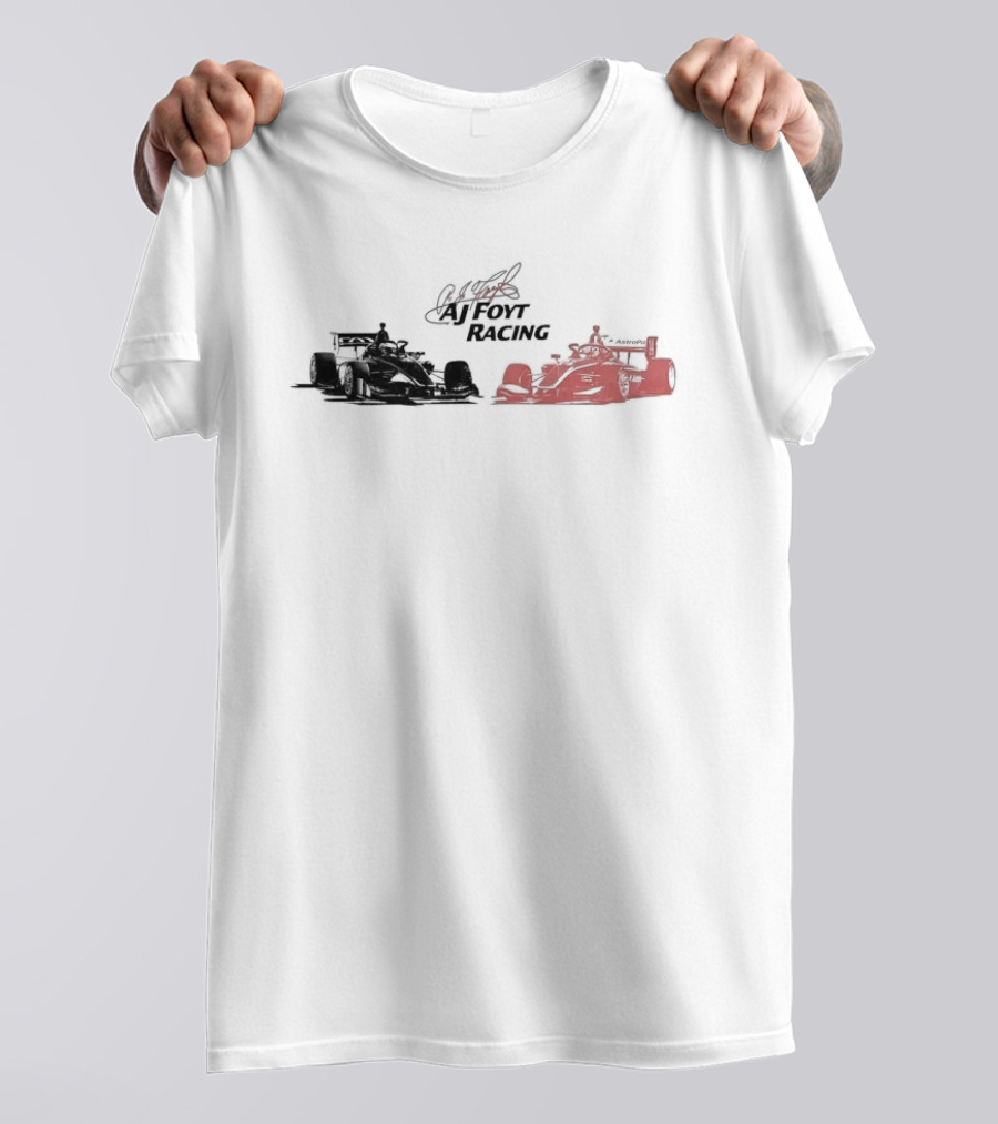 AJ Foyt Racing INDY NXT IndyCar Team Logo Racing Cars T-Shirt