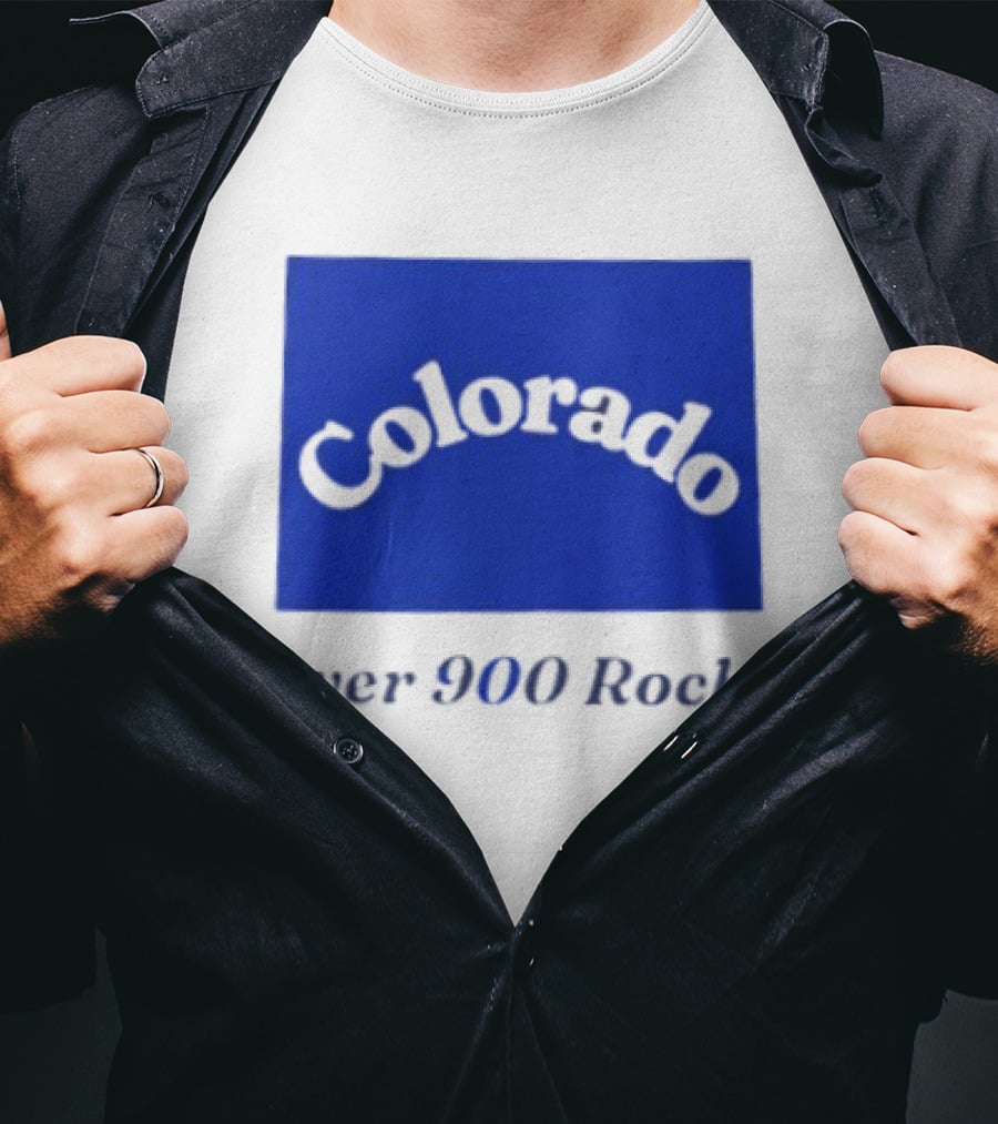 Colorado Over 900 Rocks Geology Nature Humor Celebration Stone Enthusiasts T-Shirt