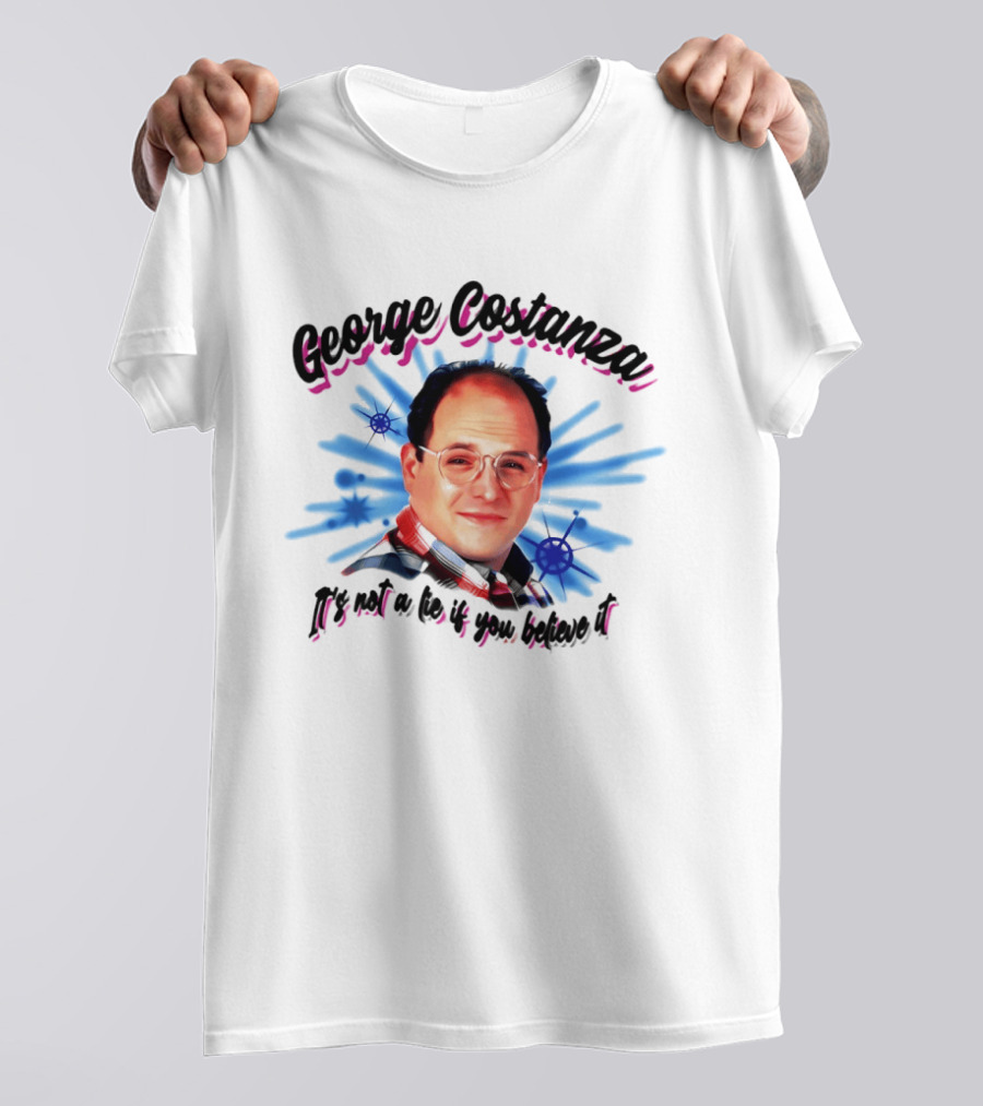George Costanza It's Not A Lie If You Believe It 90s Airbrush T-Shirt