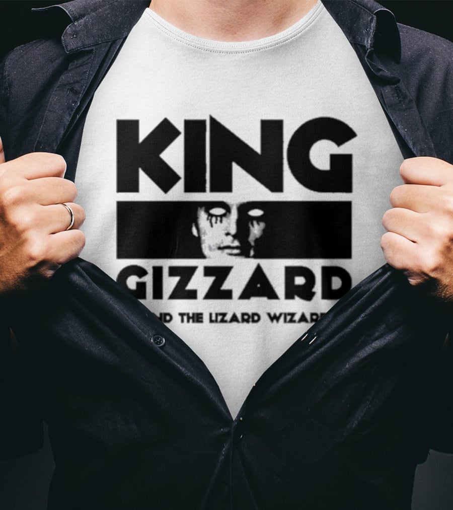 King Gizzard And The Lizard Wizard Face Illusion T-Shirt
