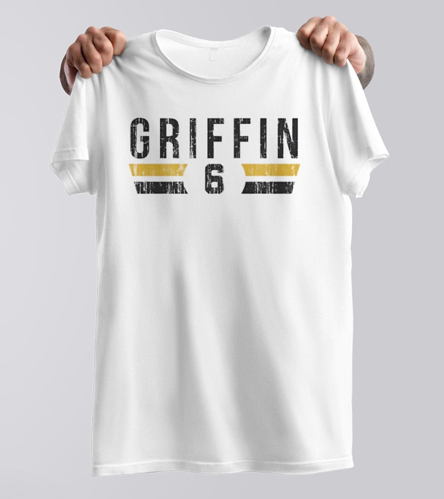 Griffin 6 Pittsburgh Pirates Player Name And Number T-Shirt
