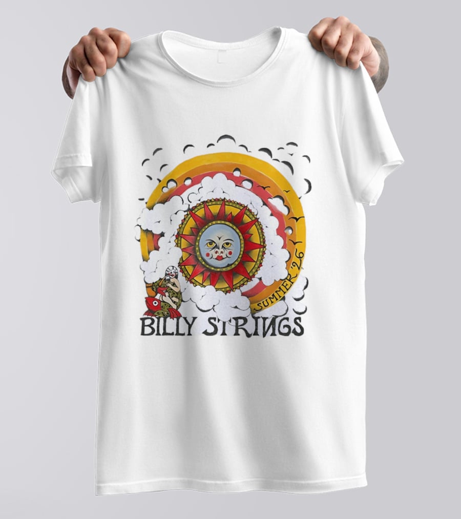 Billy Strings Sun Face Summer 2026 Tour T-Shirt