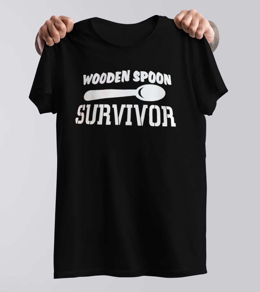 Wooden Spoon Survivor Kitchen Humor Cooking Joke T-Shirt