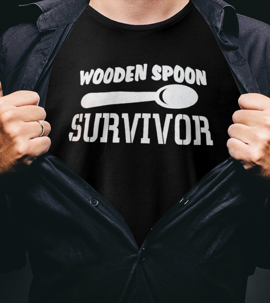 Wooden Spoon Survivor Kitchen Humor Cooking Joke T-Shirt