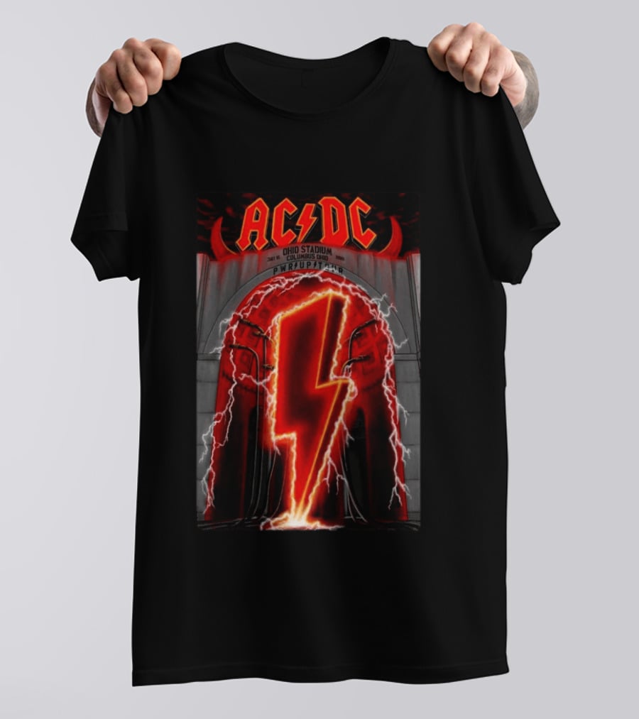 AC DC Ohio Stadium PWR UP Tour Columbus July 15 2026 T-Shirt