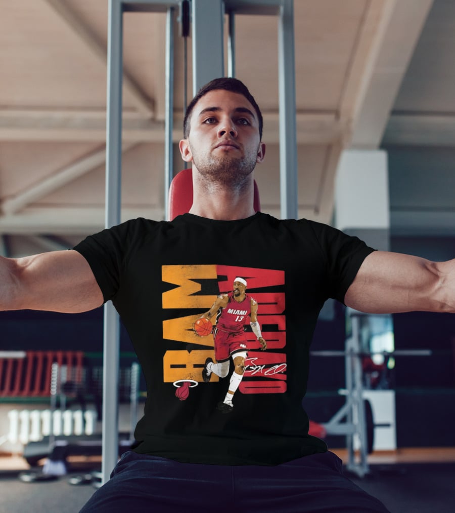 Bam Adebayo Miami Heat Basketball Number 13 NBA Player T-Shirt