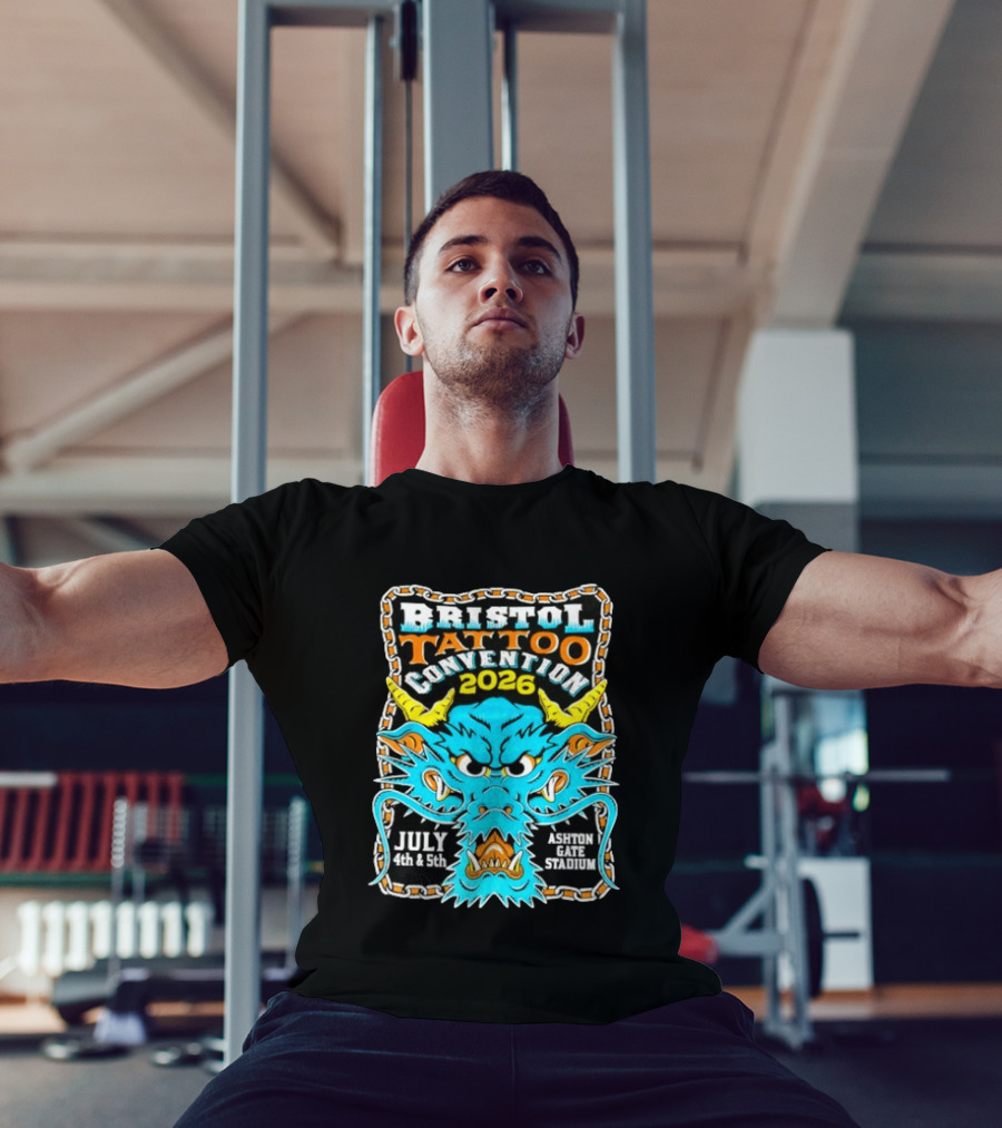 Bristol Tattoo Convention 2026 July 4th And 5th Ashton Gate Stadium Dragon T-Shirt