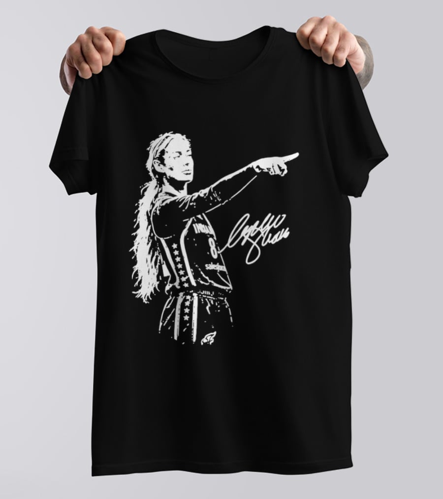Caitlin Clark Indiana Fever WNBA Player Signature Collection T-Shirt