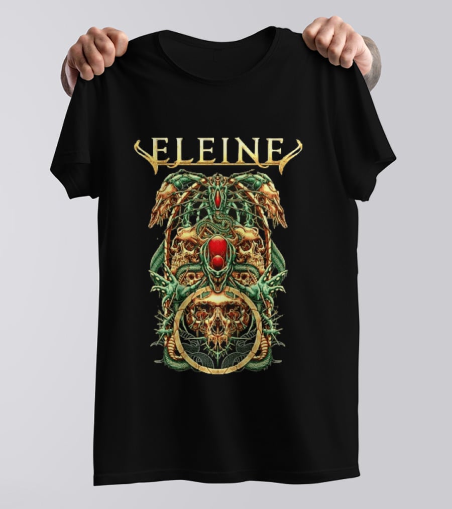 Eleine Symphonic Metal Band Skull And Serpent T-Shirt