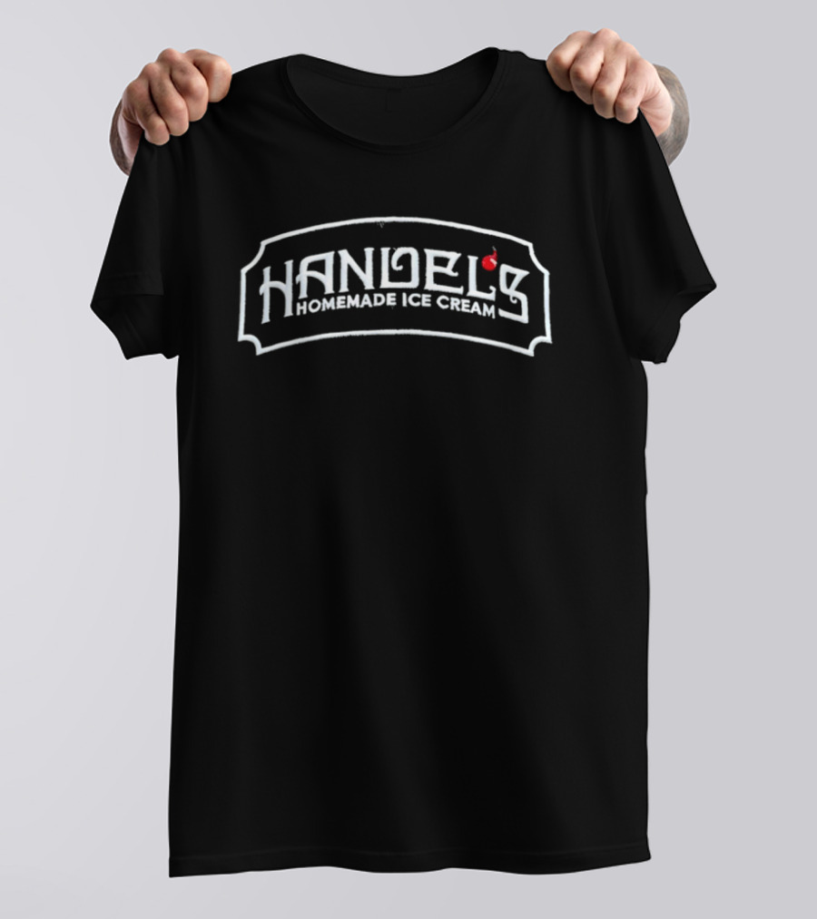 Handel's Homemade Ice Cream Red Cherry Emblem Cap T-Shirt