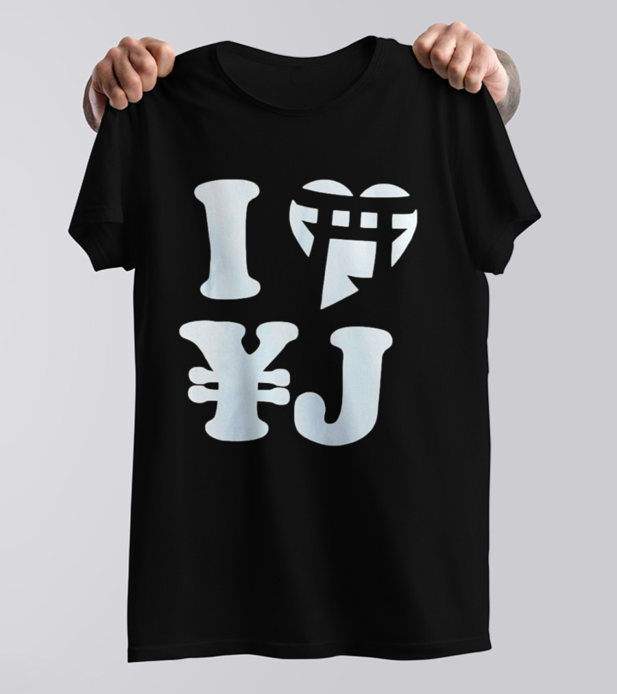 I Love Japan Yen Torii Gate Symbol Travel T-Shirt