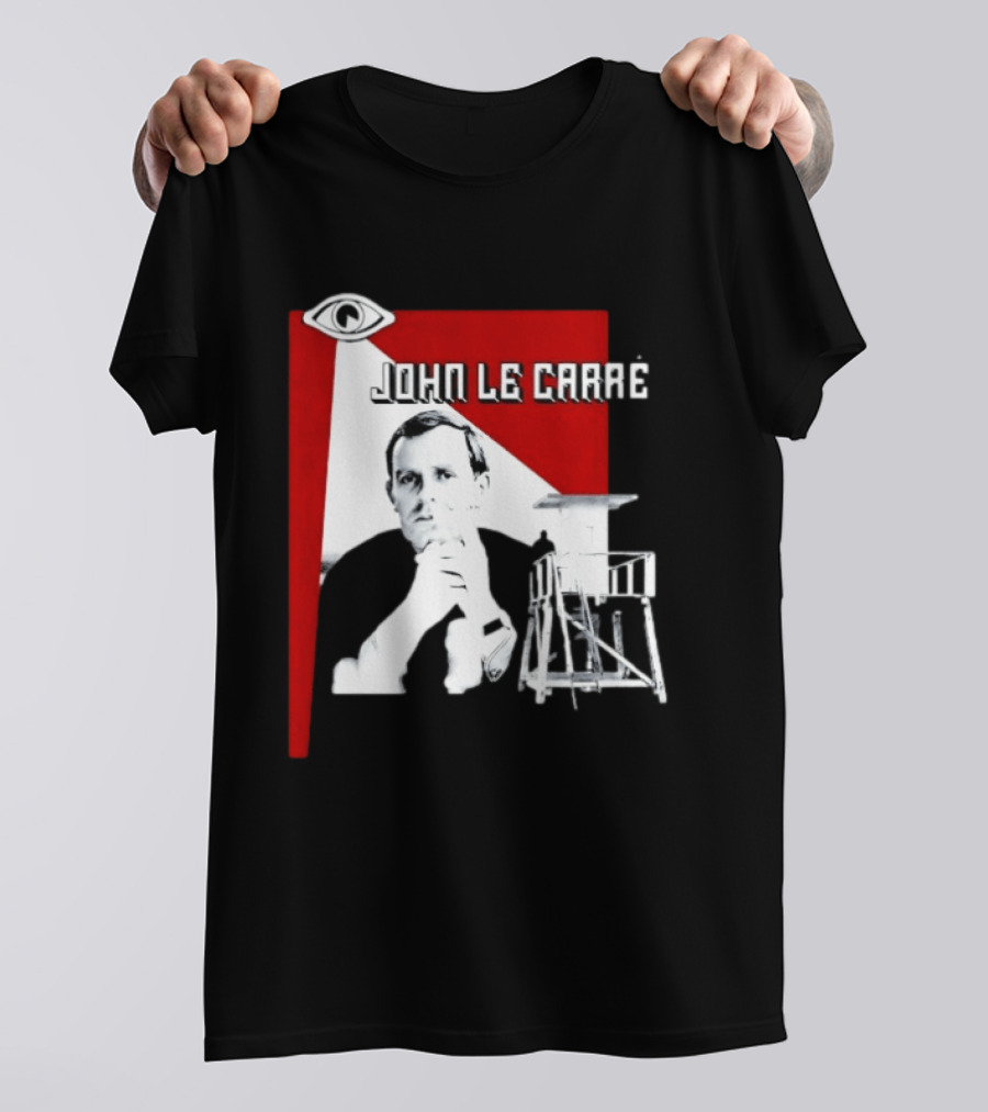 John Le Carré Spy Fiction Author Espionage Tower T-Shirt