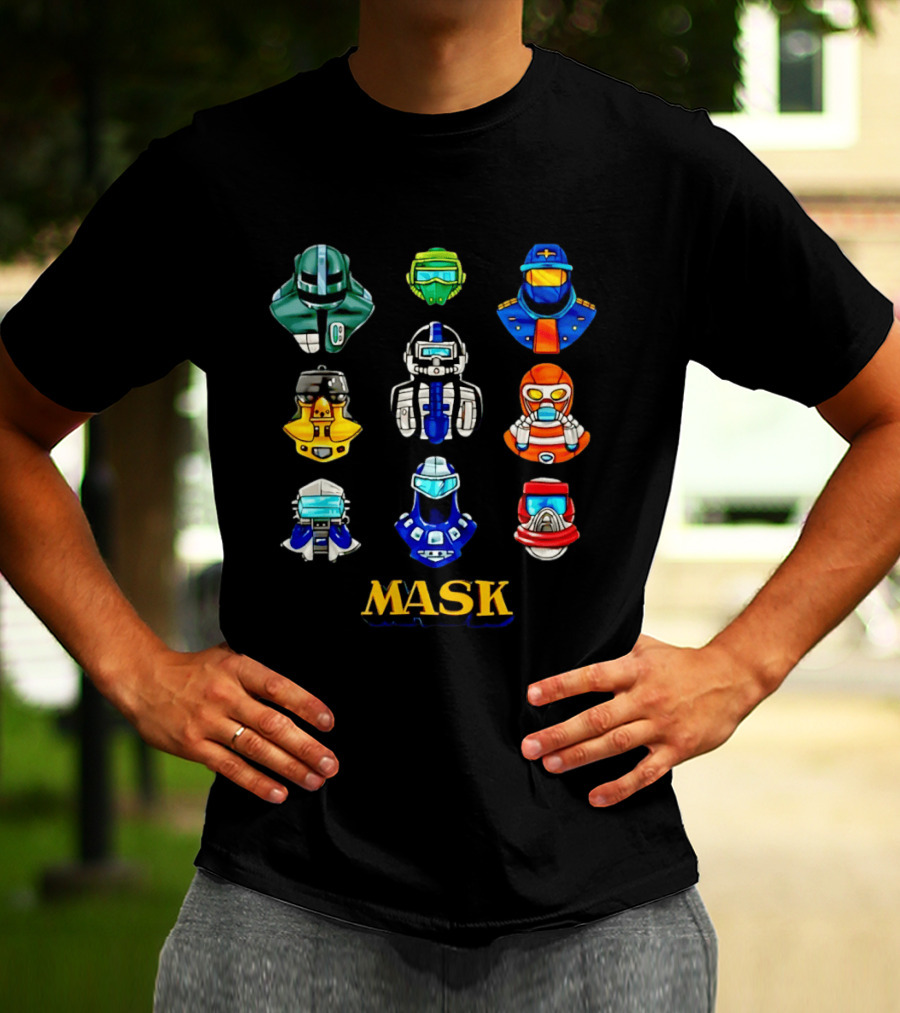 MASK Helmet 80s Cartoon Matt Trakker Iconic Collection T-Shirt