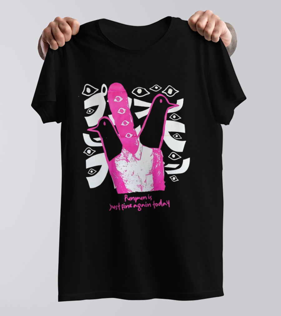 Punpun Is Just Fine Again Today Inio Asano Eye Pattern Pink Pigeons T-Shirt