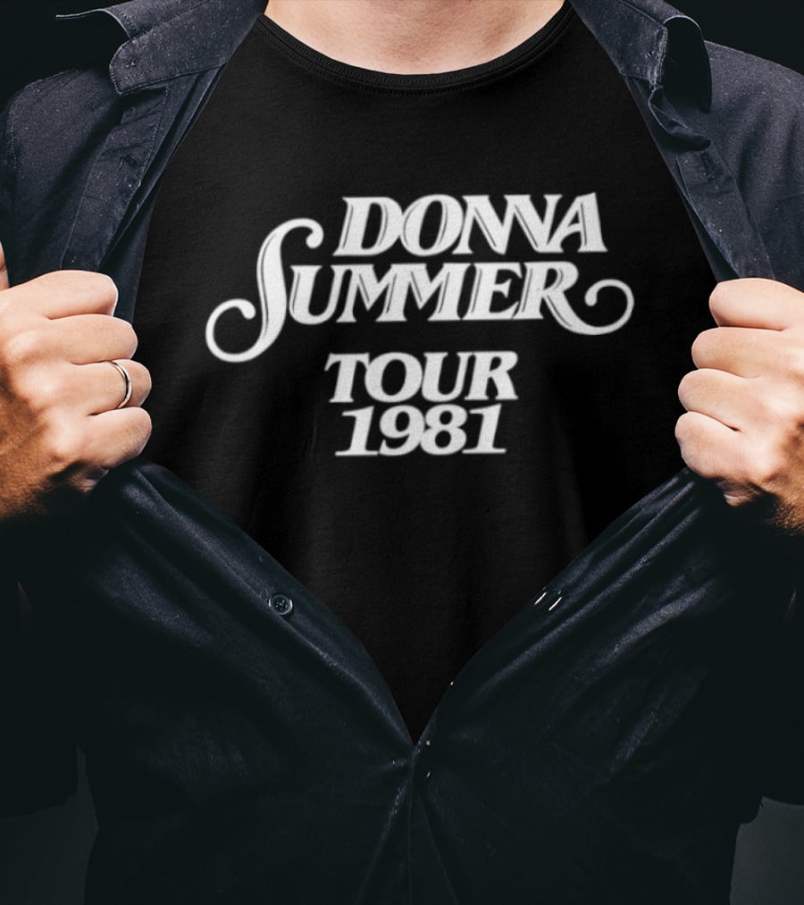Maxx Morando Wearing Donna Summer Tour 1981 T-Shirt