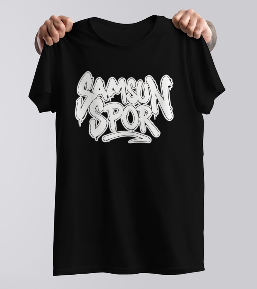 Samsunspor Graffiti Style Bold Lettering T-Shirt