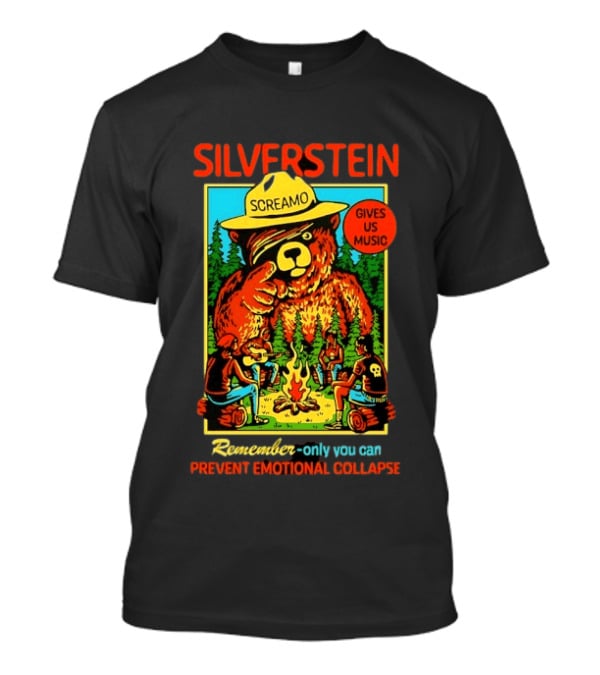 Silverstein Screamo Bear Gives Us Music Prevent Emotional Collapse T-Shirt