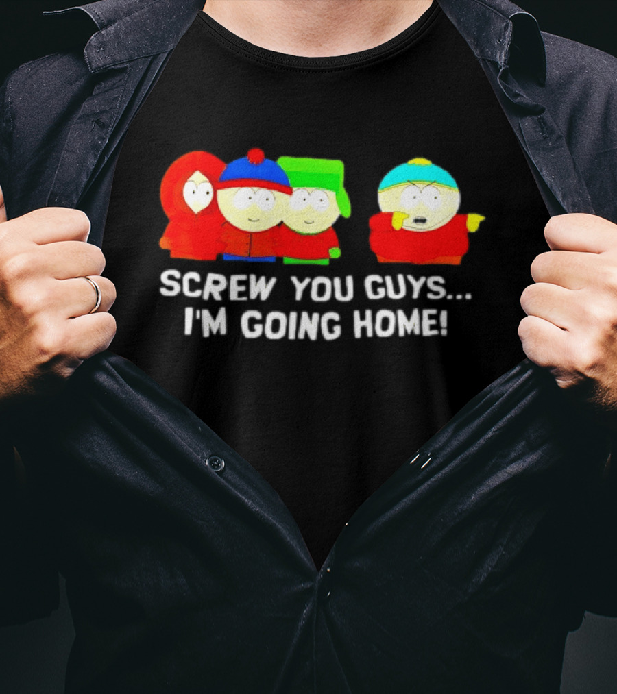 South Park Characters Cartman Screw You Guys I'm Going Home T-Shirt